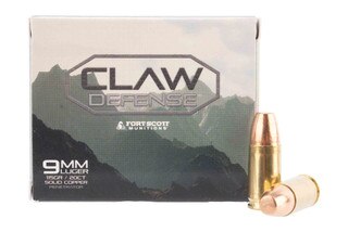 Fort Scott Munitions Claw Defense 115 gr FN 9mm Ammunition - 20 Rounds